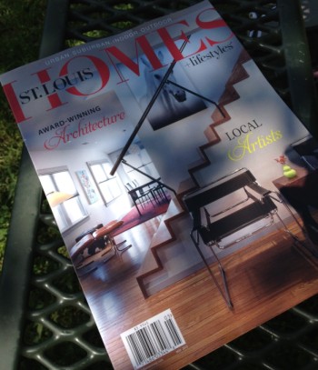 The May 2013 edition of St. Louis Homes & Lifestyles Magazine featuring one of our residential projects on the cover.